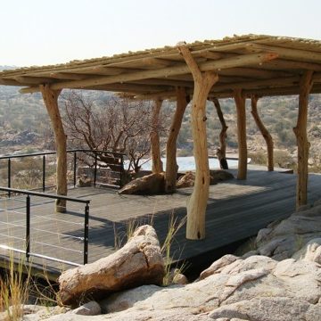 Hardwood decking installed with EasyClips